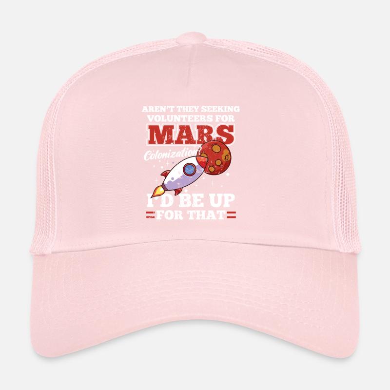 Mars Colonization Astronaut Space Trucker Cap