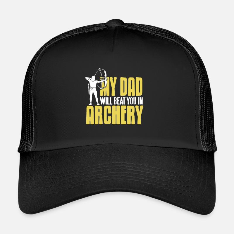 Bogenschießen - Mon das te battra au tir à l’arc Casquette trucker 