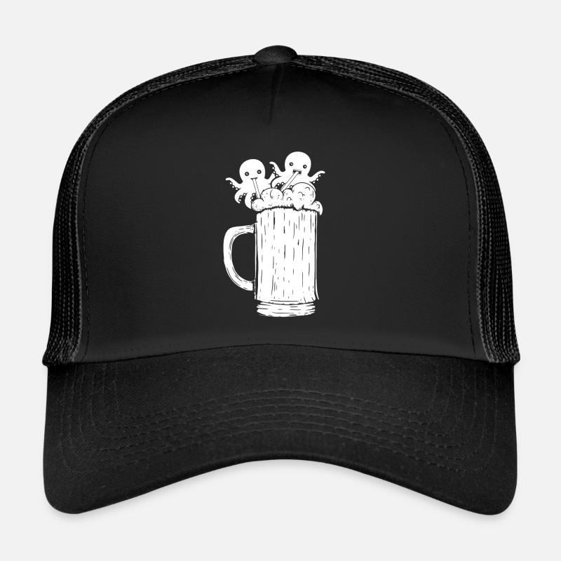 Kraken Octopus Cephalopod - Funny Octopus Beer Casquette trucker 