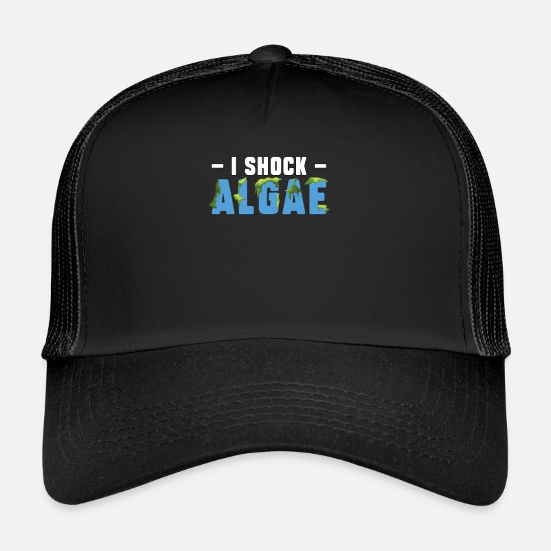 I Shock Algen Funny Pool Guy Service Trucker Cap