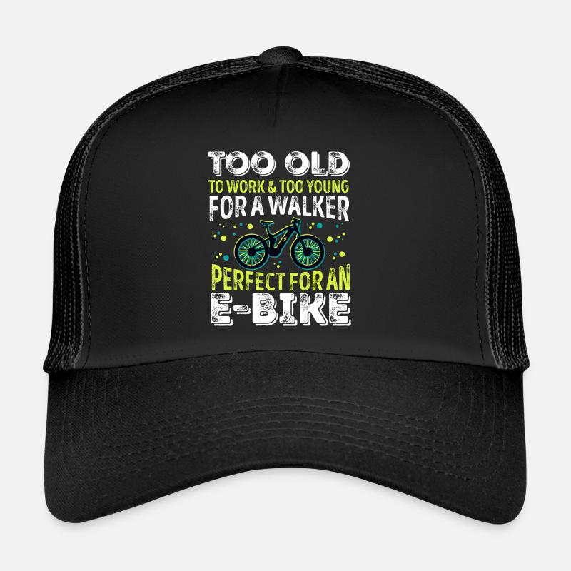 Perfect for an Ebike Funny Electric Bicycle Gift Trucker Cap