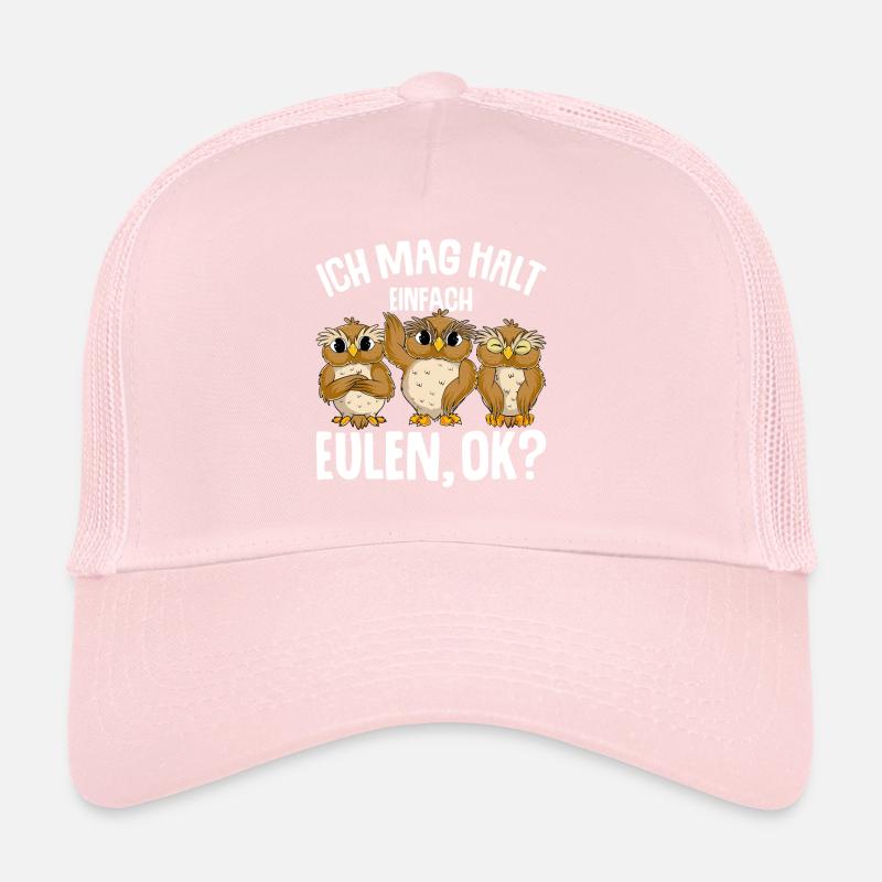 Ich mag halt Eulen Kinder Mädchen Eule Trucker Cap