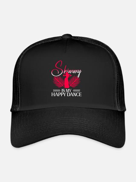 Shimmy Is My Happy Dance - Bauchtanz Tänzerin - Casquette trucker  - noir/noir - Devant