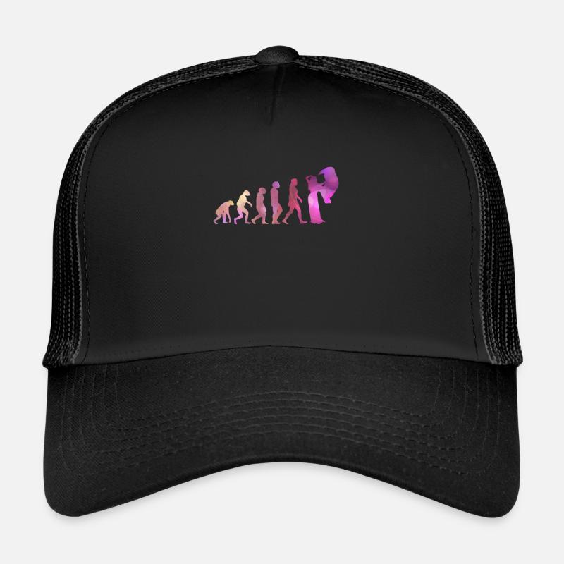 Bauchtänzerin Evolution - Bauchtanz Tänzerin - Trucker Cap - Schwarz/Schwarz