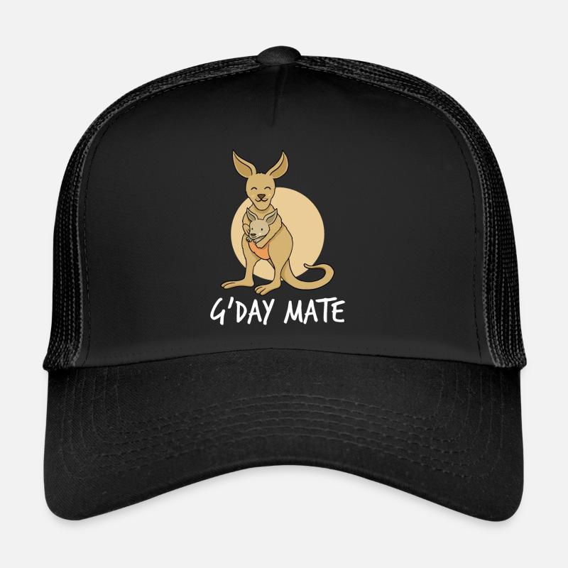 Cute Kangaroo G'day Mate Kangaroos Australia Trucker Cap