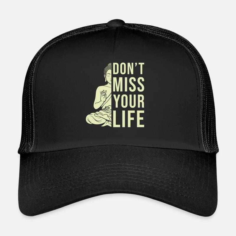 Buddha Zen Zitat - Trucker cap - sort/sort