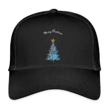 Joyeux Noël Arbre de Noël Joyeux Noël - Casquette trucker  - noir/noir - Devant