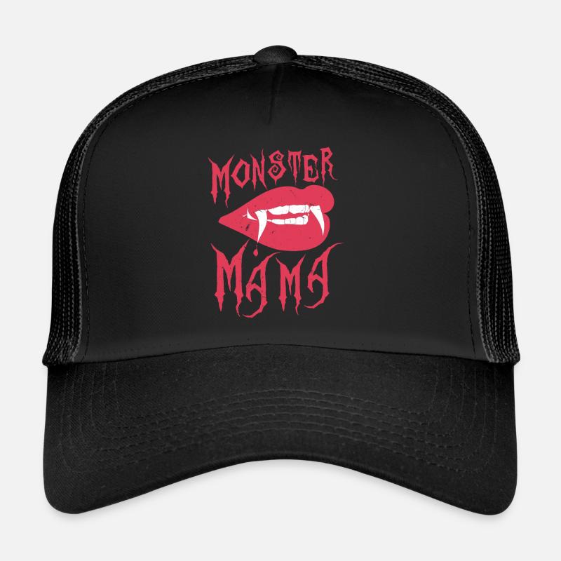 Monster Mama CITATION VAMPIRE LÈVRES CROCS AVEC CADEAU Casquette trucker 