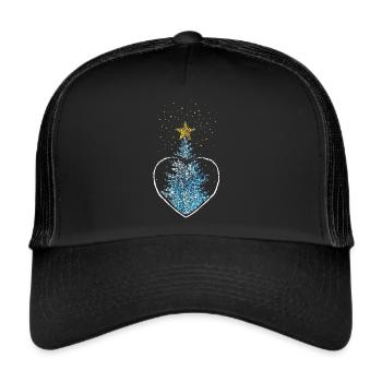 Christmas tree Christmas tree Christmas tree decorations - Trucker Cap - black/black - Front