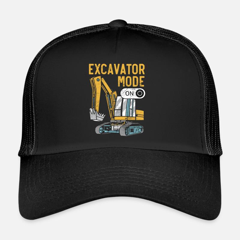 Mode excavatrice sur la pelle de véhicule de construction Casquette trucker 