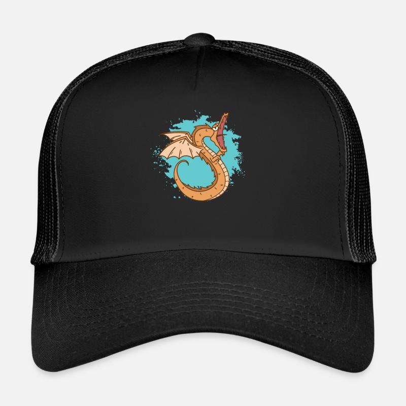 Dragon snake with open mouth Trucker Cap