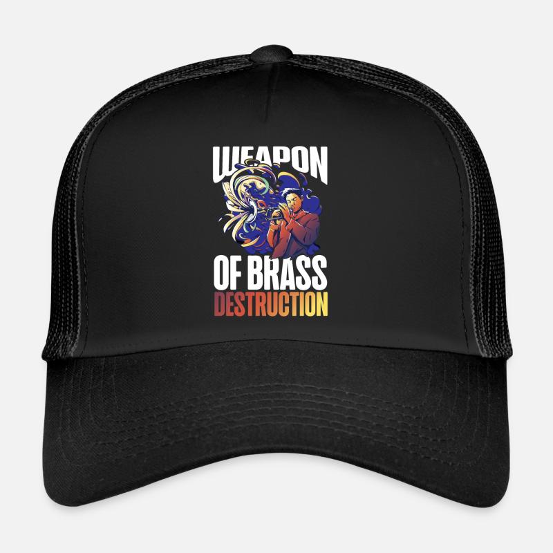 Trompettiste Jeu de mots Arme De Laiton Casquette trucker 