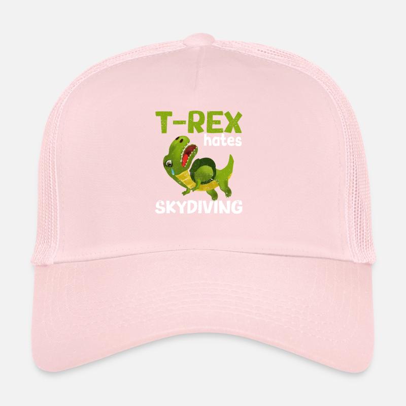 T-Rex déteste le parachutisme Drôle de parachute Casquette trucker 
