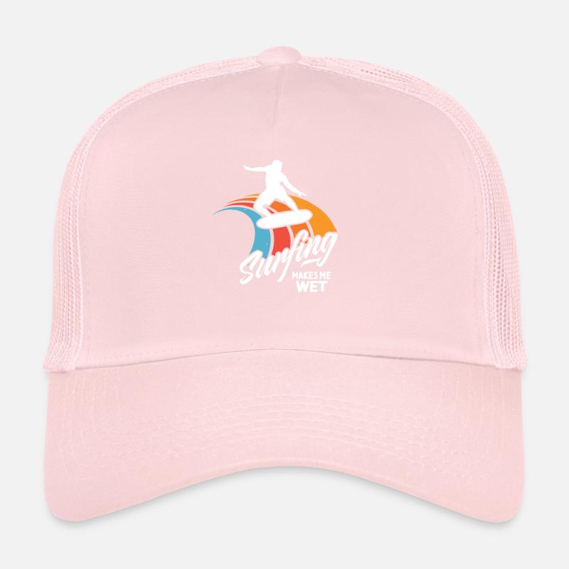 Drôle de surfeur disant surf eau humide Casquette trucker 