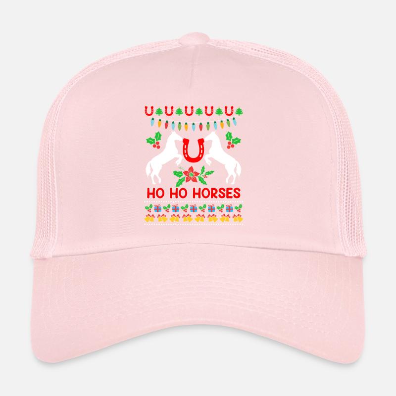 Ho Ho Chevaux Ugly Chritsmas Cavalier Cavalier Casquette trucker 