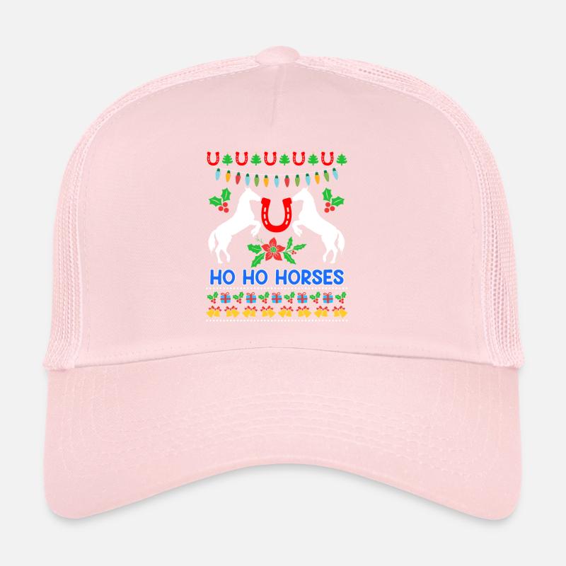 Ho Ho Chevaux Ugly Chritsmas Cavalier Cavalier Casquette trucker 