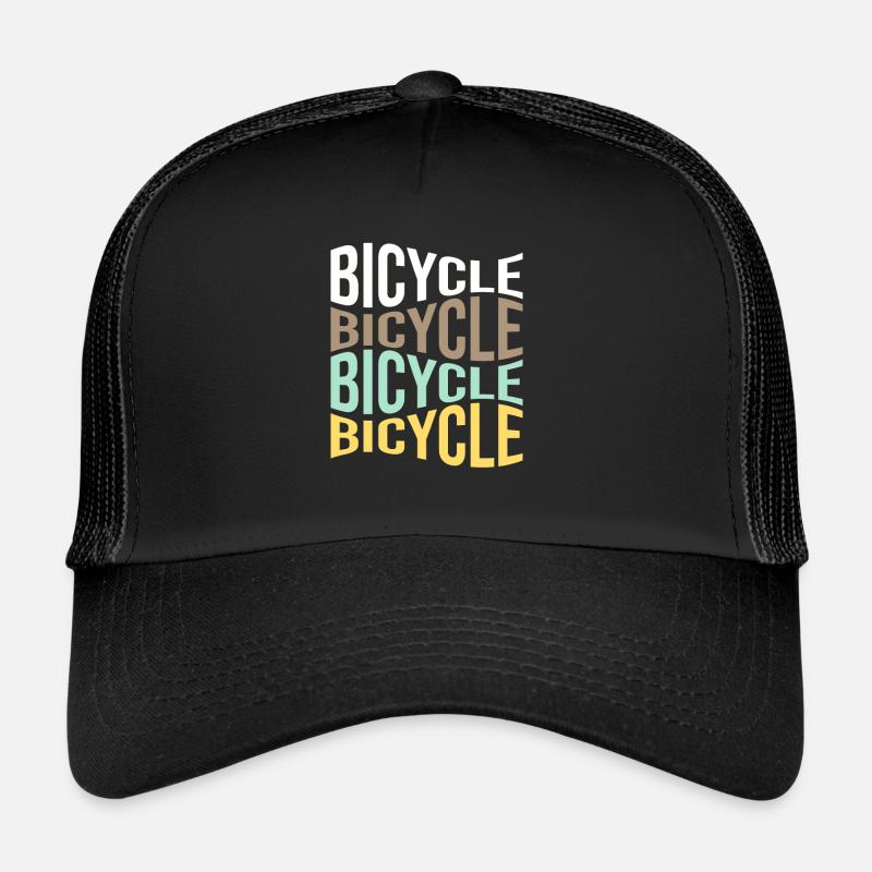 Fahrrad - Trucker Cap - Schwarz/Schwarz