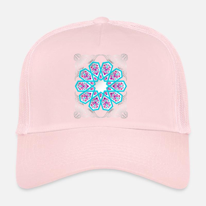 Persisches Ornament mit Silber-Dekor im 3d Stil Trucker Cap