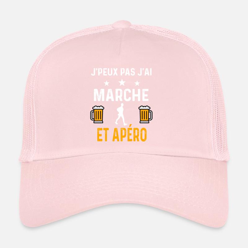je peux pas j'ai marche et apéro marche Casquette trucker 