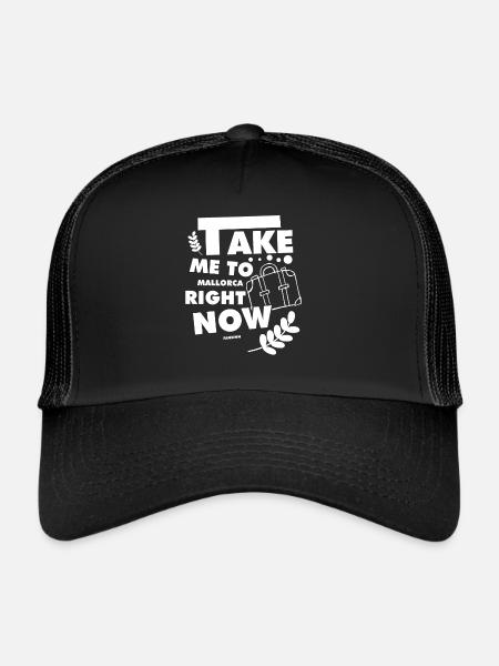 Mallorca Holiday Travel Recreation - Trucker Cap - black/black - Front