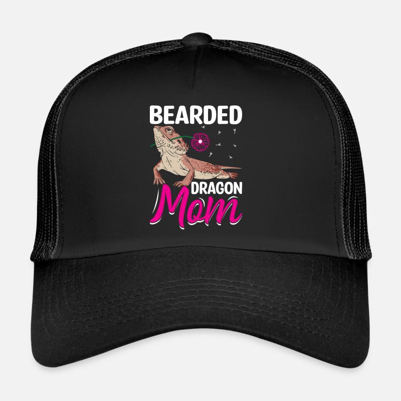 Bearded Dragon Mama Lizard Reptile Pet Terrarium Casquette trucker 