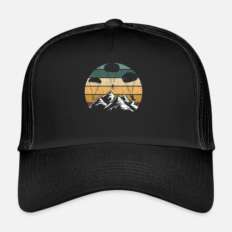Parachutisme Hobby Parapente Montagnes Casquette trucker 