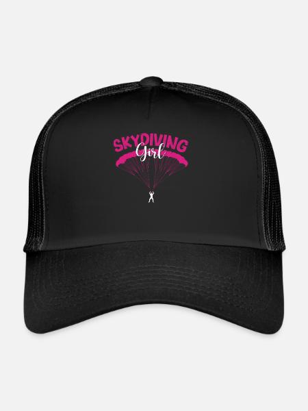 Parachutisme Filles Parachutistes Filles - Casquette trucker  - noir/noir - Devant