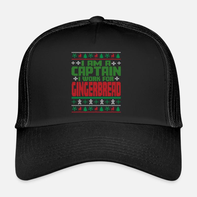 Captain Christmas Saying Trucker Cap