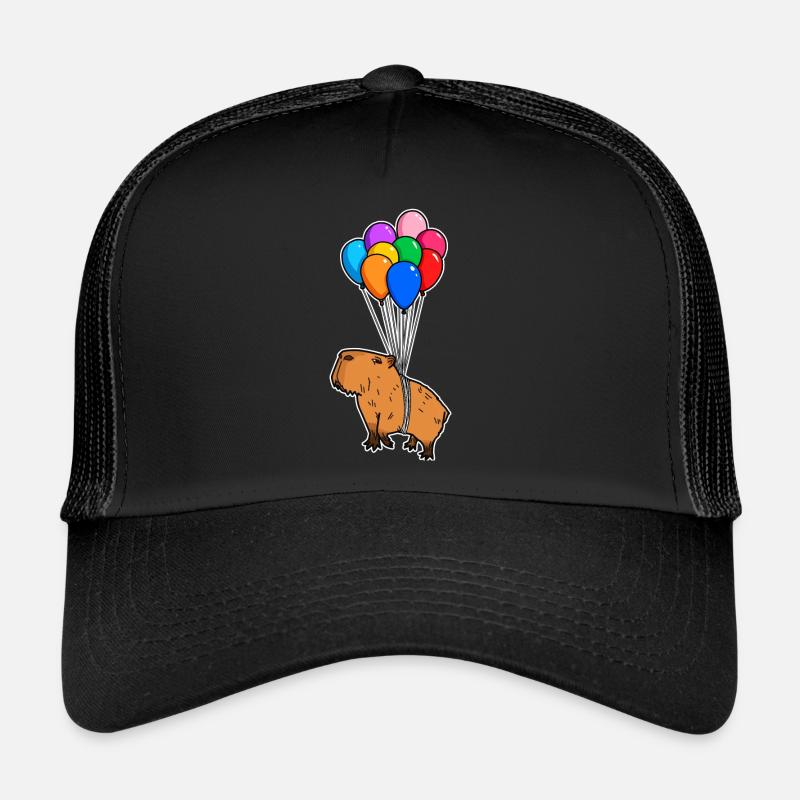 Capybara Rongeur Géant Caver avec Ballons Capybara Casquette trucker 