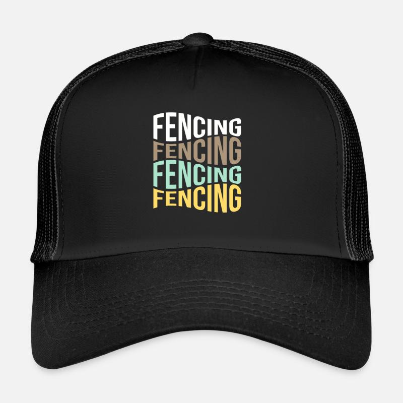Escrime - Casquette trucker - noir/noir