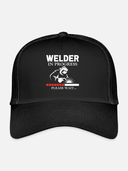 Soudeur Apprenti Soudeur Millésime - Casquette trucker  - noir/noir - Devant