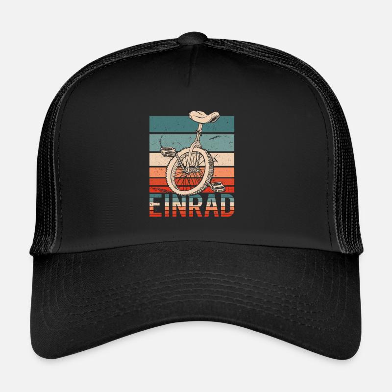 Einrad Retro Einradfahrer Einradfahrerin Trucker Cap