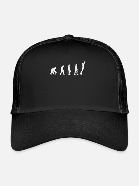 Cadeau de basketball pour les joueurs de basket-ball - Casquette trucker  - noir/noir