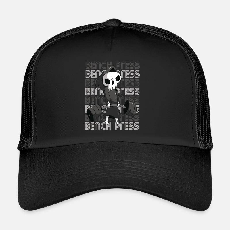 Death Bench Press Workout Motivation Deadlift Gym Trucker Cap