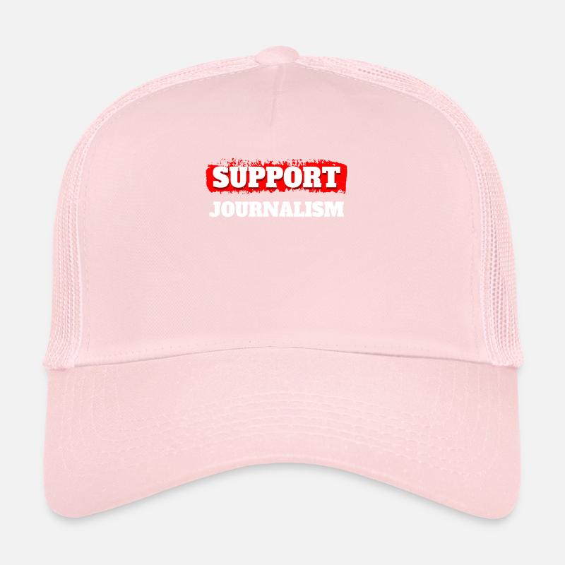 Support Journalism Journalist Shirt Geschenk Trucker Cap