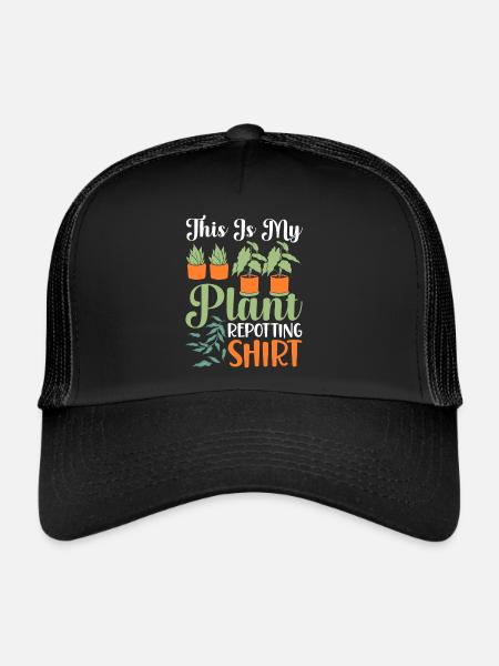 Amoureux des plantes Jardinage Jardiniers - Casquette trucker  - noir/noir - Devant