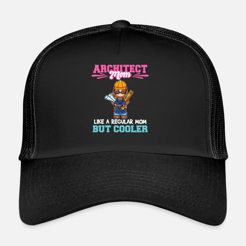 Architecte Maman comme une maman régulière mais plus cool Casquette trucker 