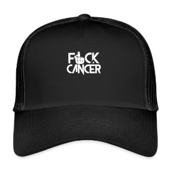 Krebs Krank Krankheit Kampf Geschenk - Trucker Cap - Schwarz/Schwarz - Vorne