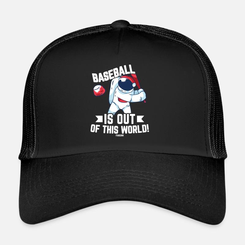 Baseball Bat Space Comet Planet Trucker Cap