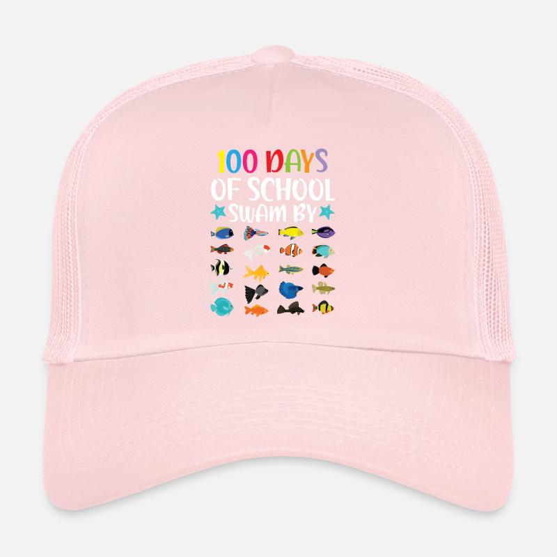 100 jours d’école nagé par l’enseignant élève poisson Casquette trucker 