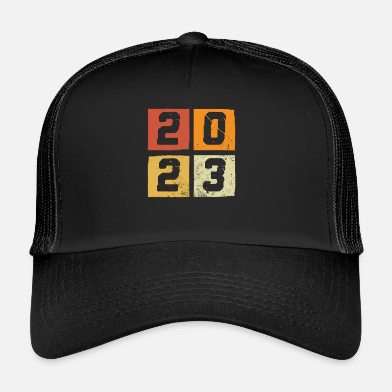 Année 2023 Rétro coloré Casquette trucker 
