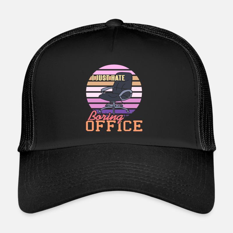 Je déteste Boring Office Casquette trucker 