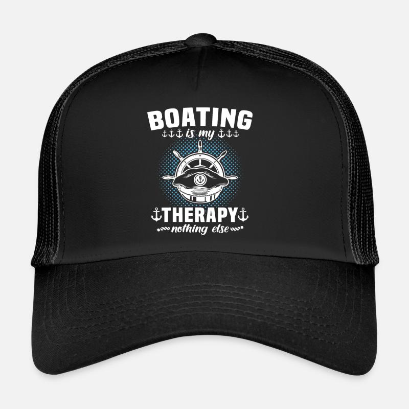 Captain Boating Therapy Trucker Cap