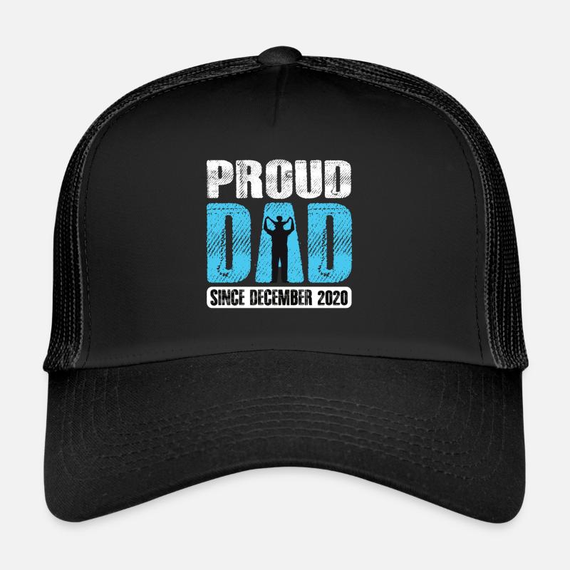 Proud Dad Since December 2020 Trucker Cap