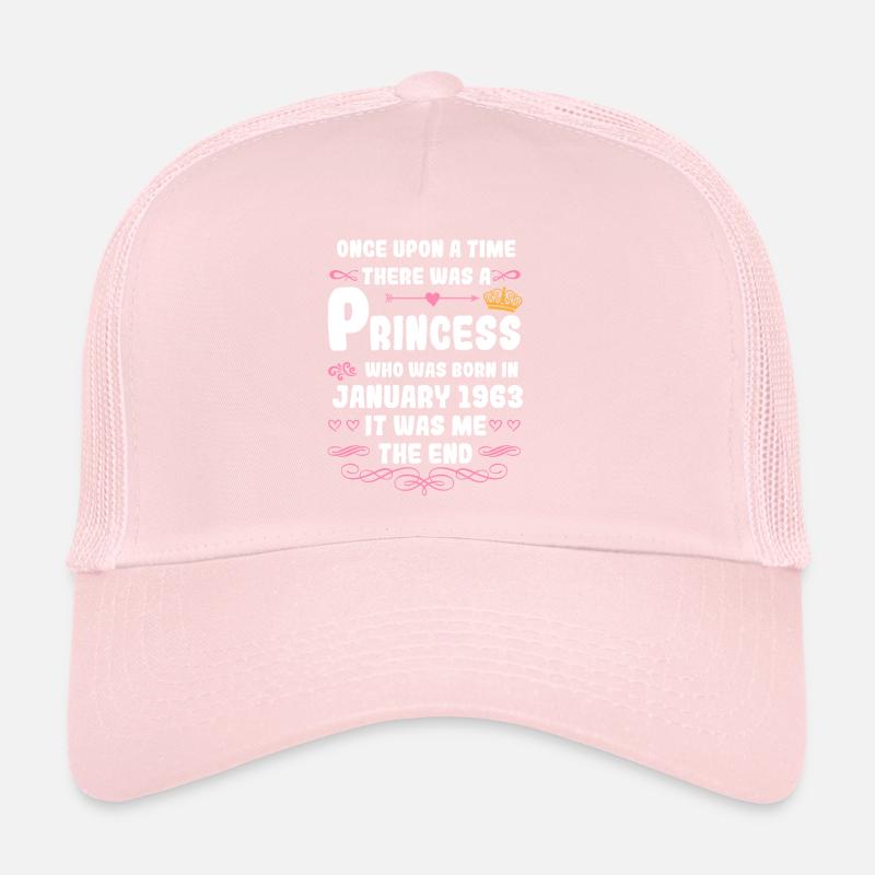Es war einmal eine Prinzessin. Januar 1963 Geburts Trucker Cap