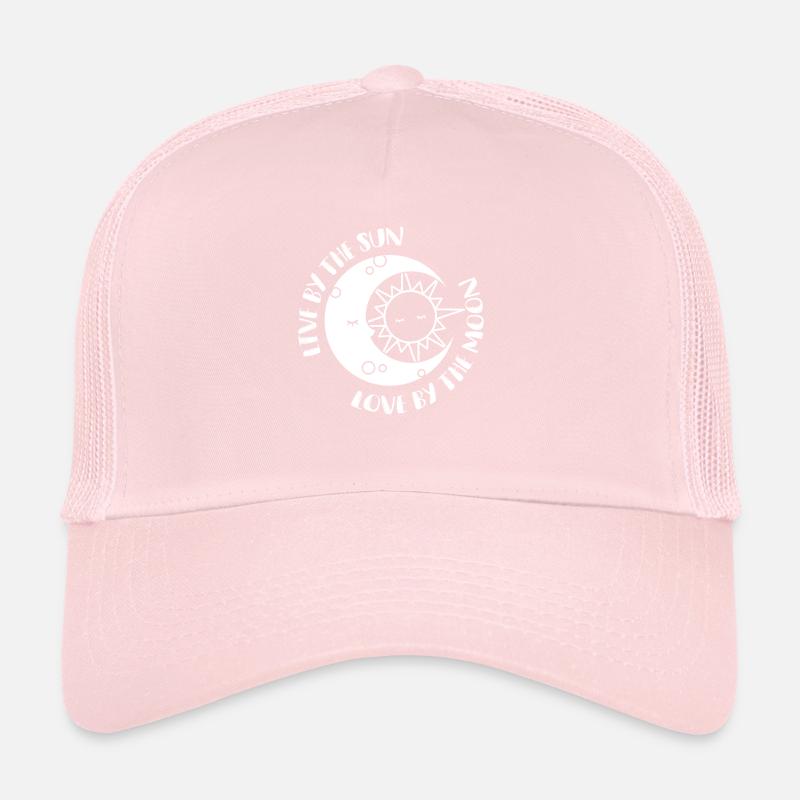 Moon Love Sun Moon Phase Sleeping Sun Mondph Trucker Cap