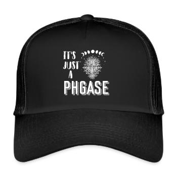 Moon Phase Lunar Phase Sunshine Moons Tree of the - Trucker Cap - black/black - Front