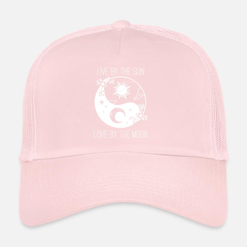 Lune Amour Soleil Soleil Phase Lune Lever du Soleil Casquette trucker 