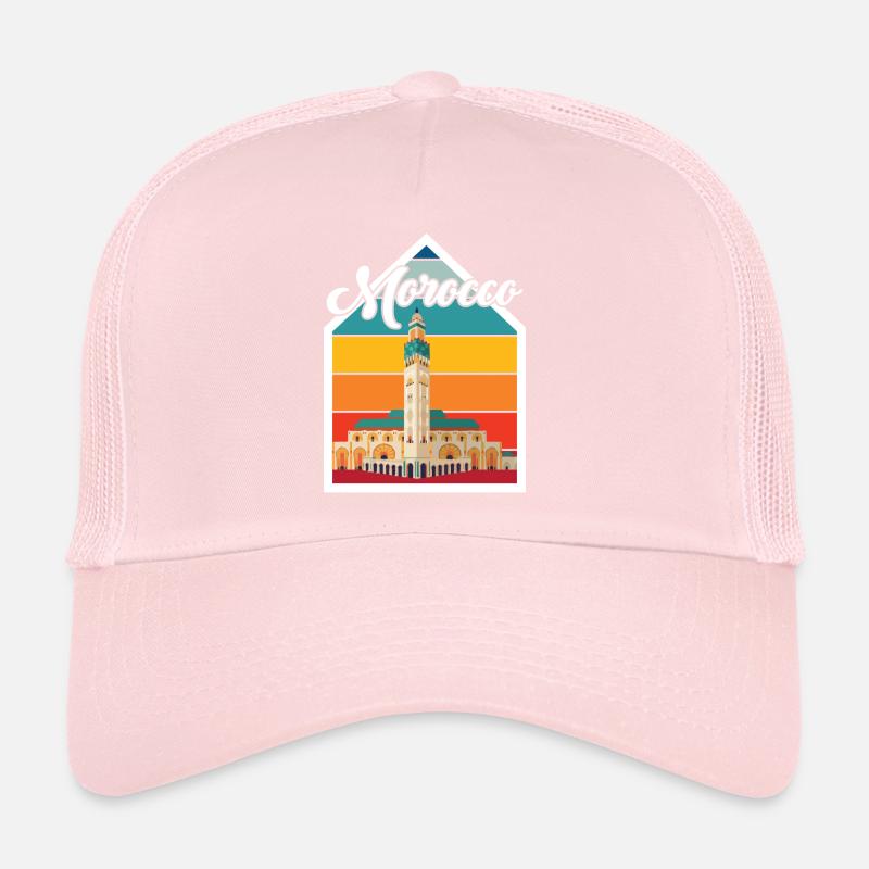 Africa Souvenir Morocco Skyline African Marok Trucker Cap
