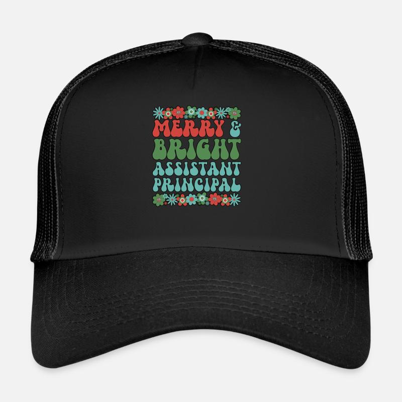 Assistant Principal Christmas School Crew Xmas Trucker Cap